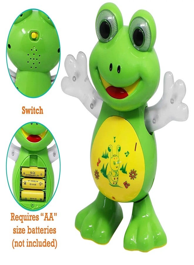 HASTAP Musical and Dancing Frog Toy with Vibrant Lights Effect Smart Interactive Dancing Walking Toys for Baby Infant Learning Development (Age 3+ Year, Multicolor) - Image 3